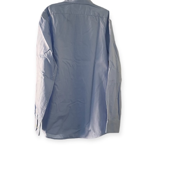 Boys Light Blue Cotton Dress Shirt - Picture 3 of 4